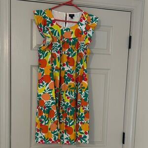 J-Crew Colorful Floral Sleeveless Dress